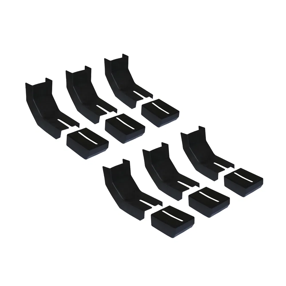 RB-BKC6 – RAPTOR Running Board Bracket Cover, For Raptor Slide Track Running Boards Black Rubber Set of 6